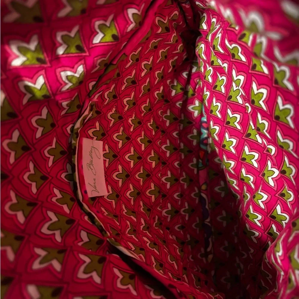Vera Bradley Pink and Orange Paisley Crossbody Bag